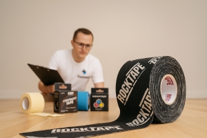 Bild från testet av Kinesiologitejp