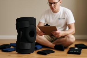 Bild från testet av Knäskydd