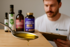 Bild från testet av Linfröolja