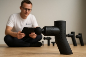 Bild från testet av Massagepistol